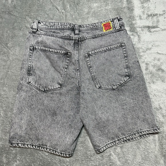 Empyre Other - Empyre Men Shorts 30 Gray Denim Embroidered Jean Grunge Skater Baggy Y2K